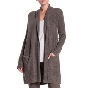 Dark Grey Barefoot Dreams Bamboo Chic Lite Cardigan